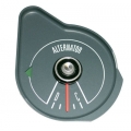 1969-70 MUSTANG ALTERNATOR GAUGE WITHOUT TACH, Steel Grey Face.